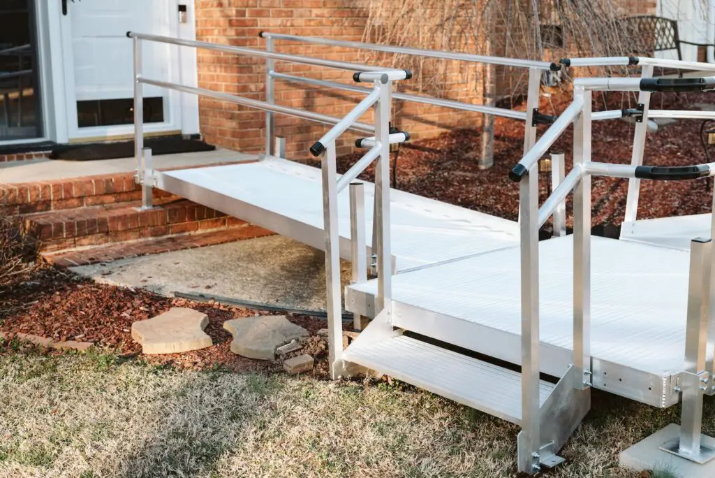 ramp step on a ramp rental