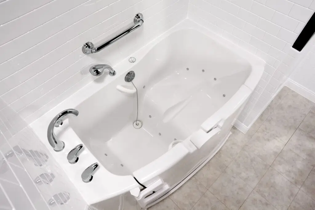Jetted walk-in tub