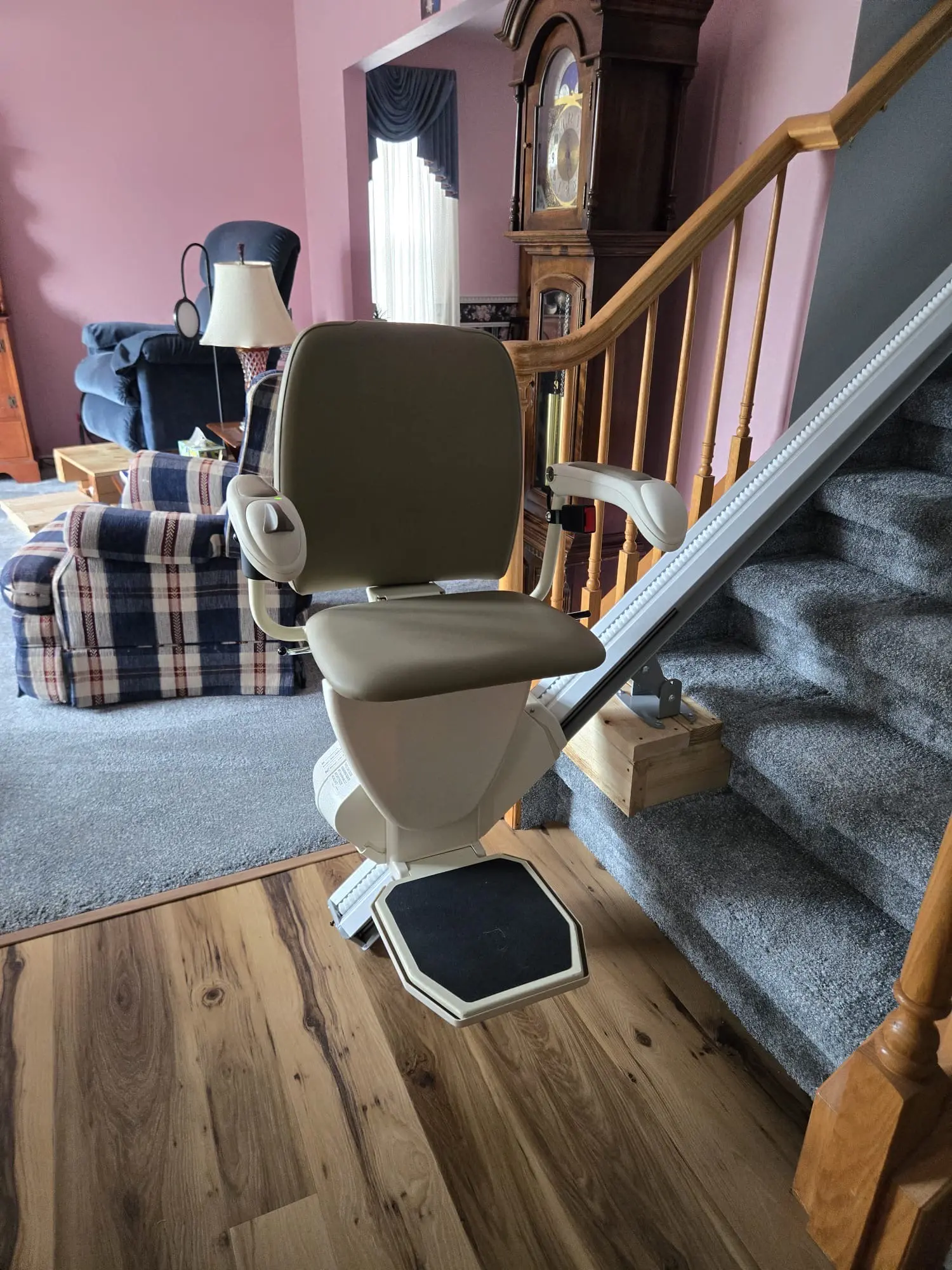 Modified Navigator Stairlift With Raised Aluminum Rail